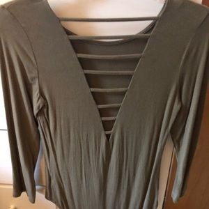 Army green body suit